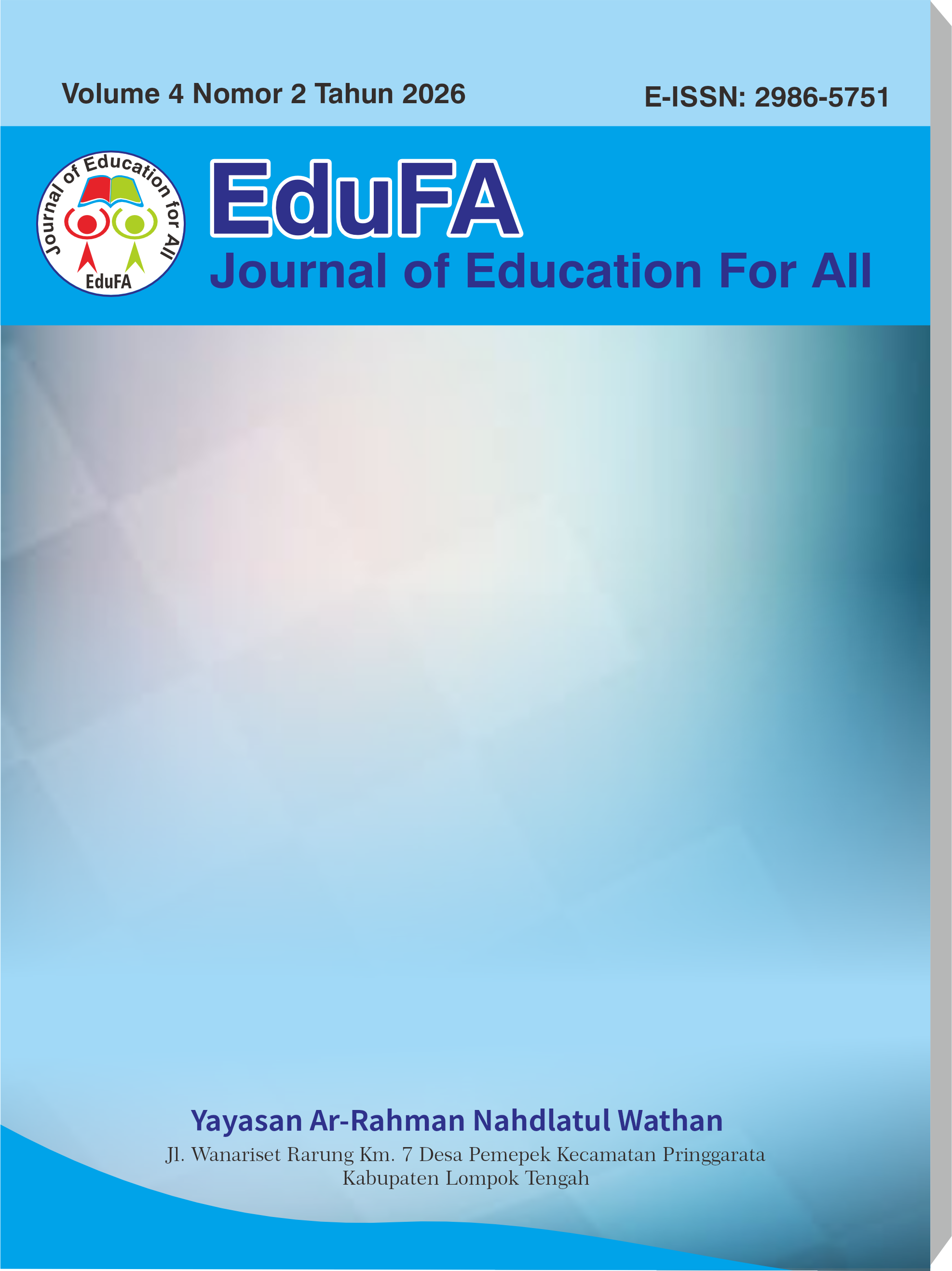 					View Vol. 4 No. 2 (2026): Journal of Education for All
				